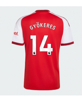 Arsenal Viktor Gyokeres #14 Maglia Gara Casa Repliche 2026-27 Maniche Corte Arsenal Viktor Gyokeres #14 Maglia Gara Casa Repliche 2026-27 Maniche Corte